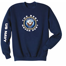 Alternate Image 4 for The Best Never Rest Military Long Sleeve T-Shirts or Sweatshirts